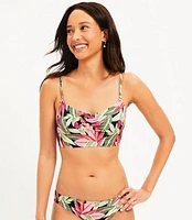 LOFT Beach Cinched Front Cropped Bikini Top