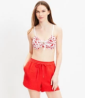 Petite LOFT Beach Drawstring Shorts