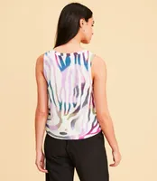 Petite Lou & Grey Tiger Stripe Swingy Jersey Tank