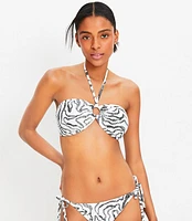 LOFT Beach Ripple Ring Bandeau Bikini Top