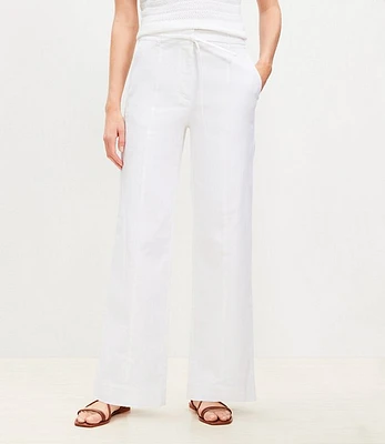 Tall Cotton Linen Straight Pants