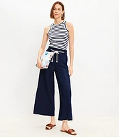 Tall Breezy Wide Leg Pants Linen Blend