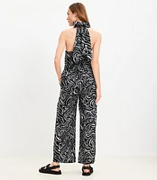 LOFT Beach Linen Halter Jumpsuit