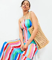 LOFT Beach Halter Maxi Swimsuit Coverup Pocket Dress