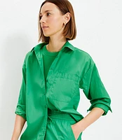 Poplin Everyday Oversized Pocket Shirt