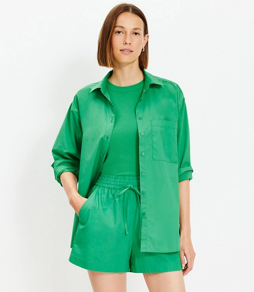 Poplin Everyday Oversized Pocket Shirt