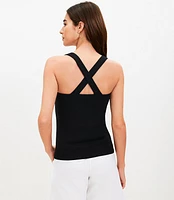 Ribbed Cross Strap Tank Top