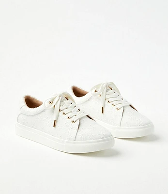 Eyelet Lace Up Sneakers