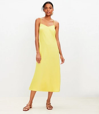 Petite Bias Midi Slip Dress