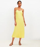 Petite Bias Midi Slip Dress