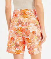 Petite Peyton Shorts in Seashell Linen Blend