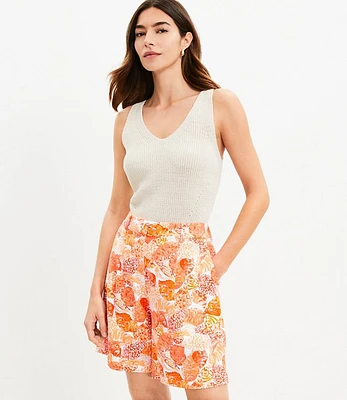 Petite Peyton Shorts Seashell Linen Blend