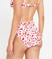 LOFT Beach Plumeria High Waist Bikini Bottom