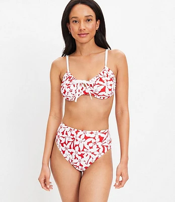 LOFT Beach Plumeria High Waist Bikini Bottom