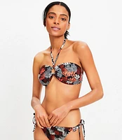 LOFT Beach Coral Reef Ring Bandeau Bikini Top