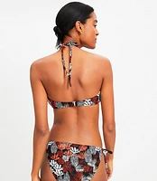 LOFT Beach Coral Reef Ring Bandeau Bikini Top