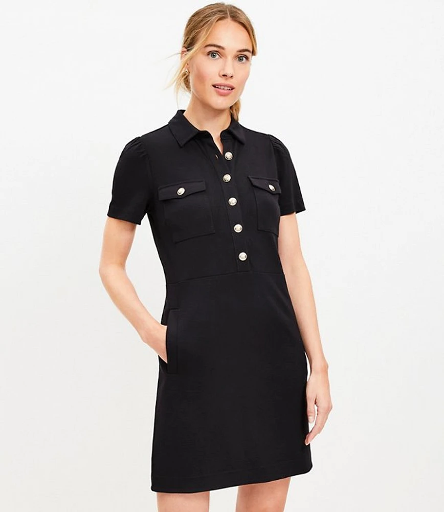 Ponte Mini Shift Pocket Dress