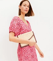 Tiled Eyelet Mini Shift Dress