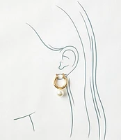 Pearlized Sparkle Hoop Earring Set