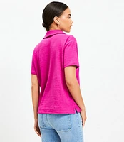 Split Neck Polo Shirt