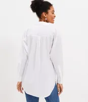 Cotton Blend Everyday Oversized Pocket Shirt