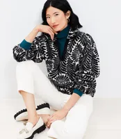 Fern Collared Cozy Sherpa Sweatshirt