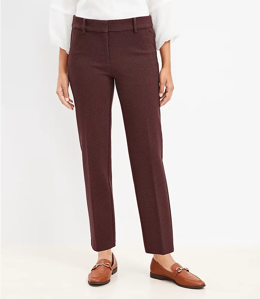 LOFT Riviera Slim Pants Geo Ponte