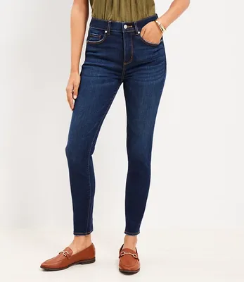 Petite High Rise Skinny Jeans Vintage Dark Wash