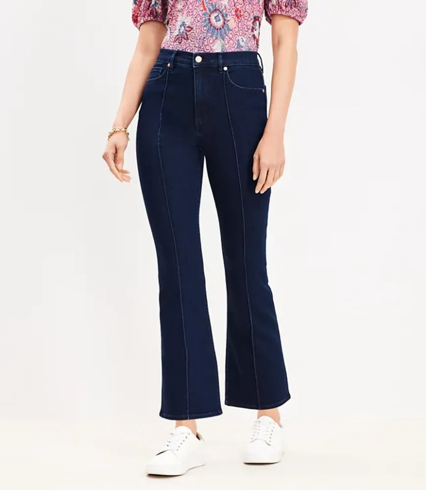 Petite High Rise Trouser Jeans in Classic Rinse Wash