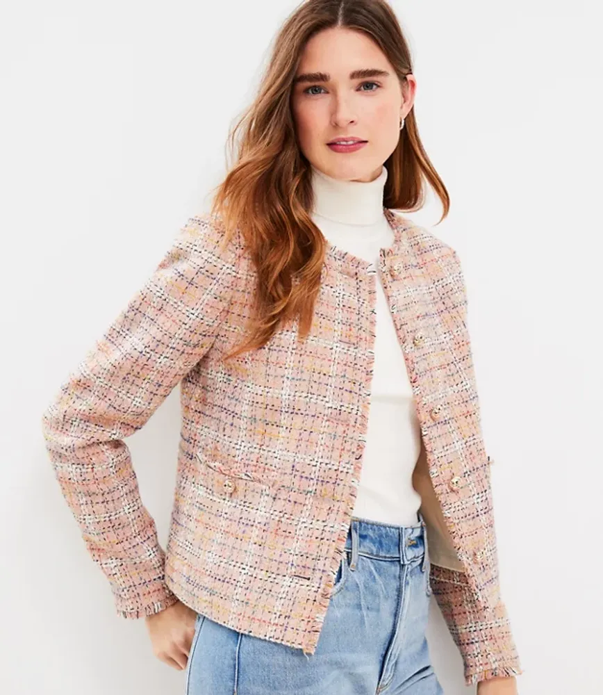 Sparkle Textured Tweed Jacket