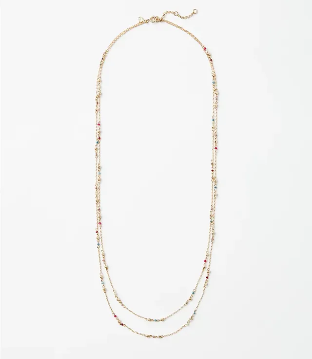 LOFT Delicate Station Necklace