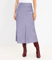 Petite Geo Bias Midi Skirt