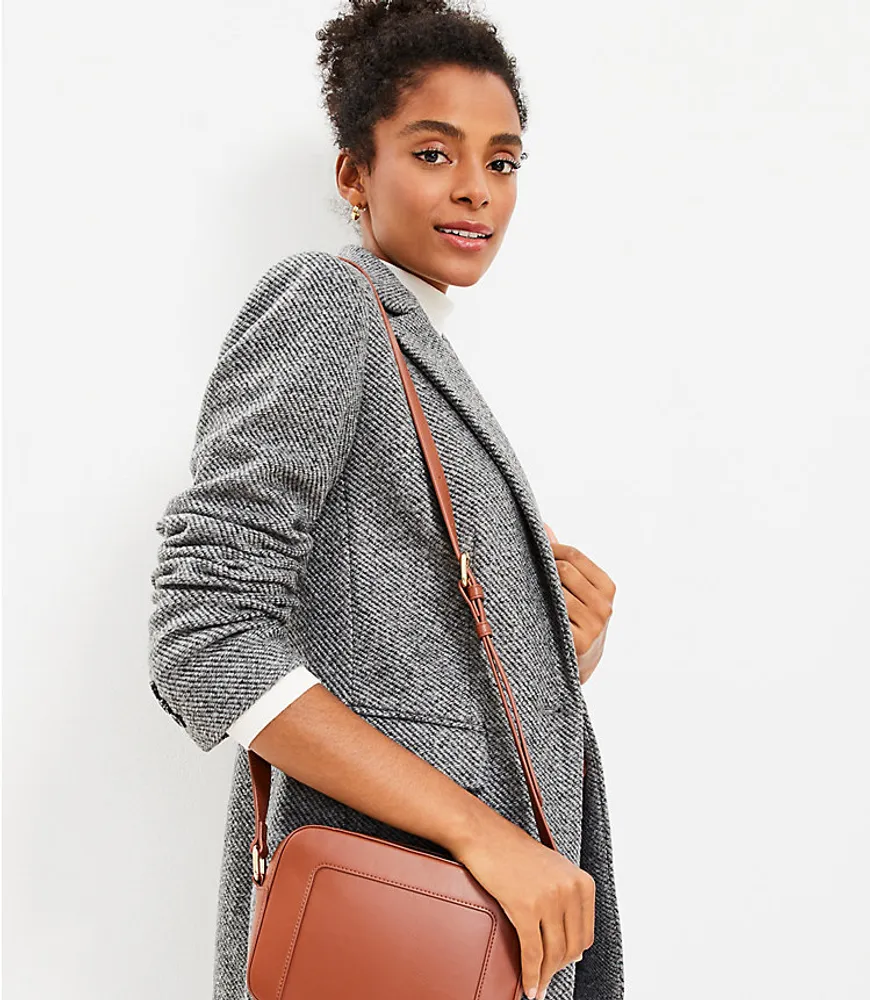 LOFT Petite Boucle Long Modern Blazer