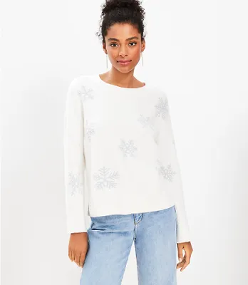 Shimmer Snowflake Sweater
