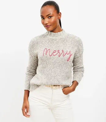 Petite Merry Mock Neck Sweater