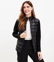 Petite Lou & Grey Sweater Puffer Jacket