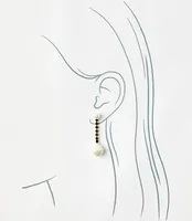 Pearlized Linear Earrings