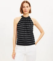 Striped Dot Modern Halter Top