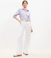 High Rise Wide Leg Jeans White