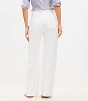 High Rise Wide Leg Jeans White