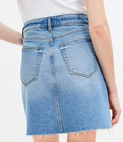 Fresh Cut Denim Skirt Authentic Vintage Mid Wash