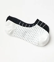 Stripe & Dot No Show Sock Set