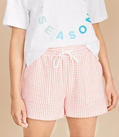 Lou & Grey Gingham Jacquard Shorts