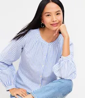 Striped Poet Blouse