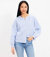 Striped Poet Blouse