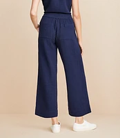 Lou & Grey Triple Cloth Wide Leg Crop Pants