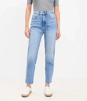 High Rise Slim Jeans Mid Vintage Wash