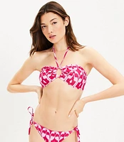 LOFT Beach Ikat Keyhole Bandeau Bikini Top