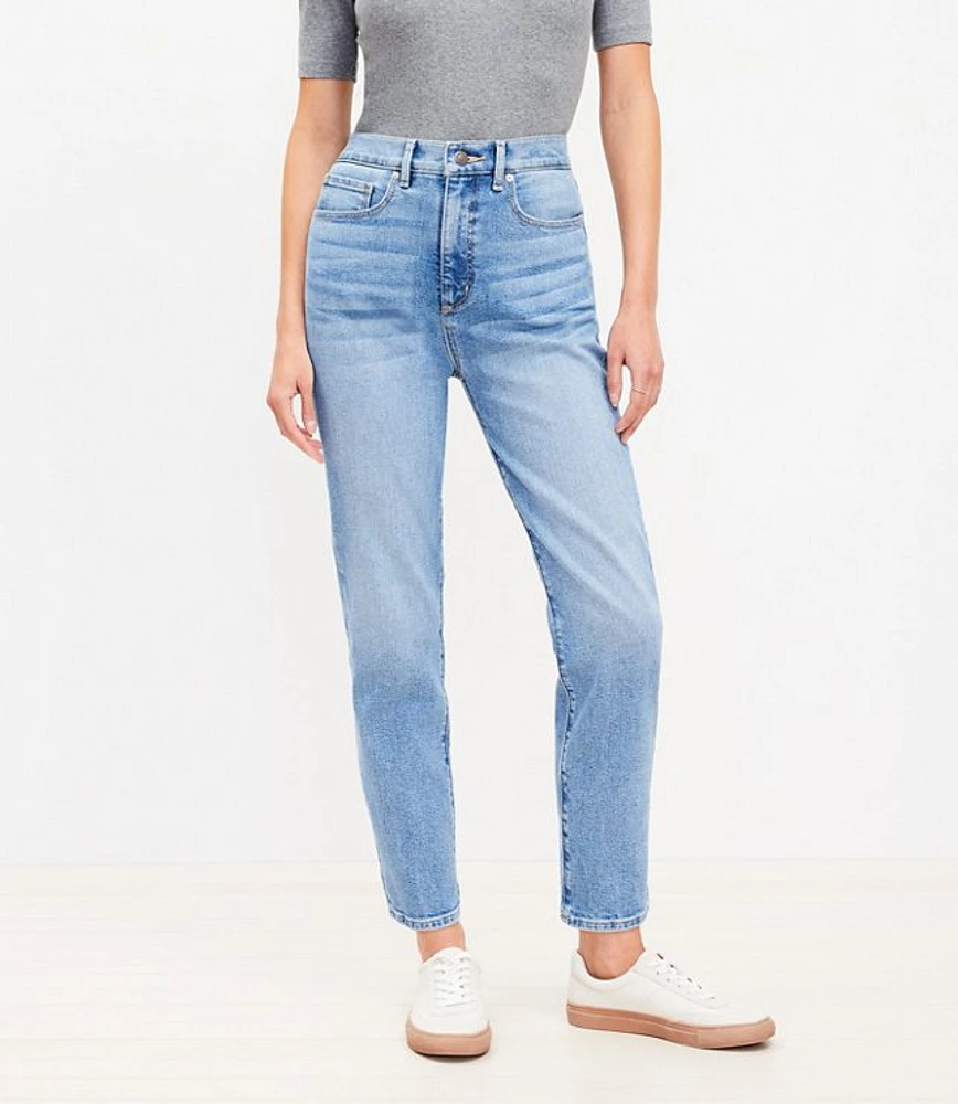 Curvy High Rise Slim Jeans Mid Vintage Wash