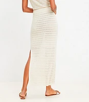 LOFT Beach Crochet Maxi Skirt